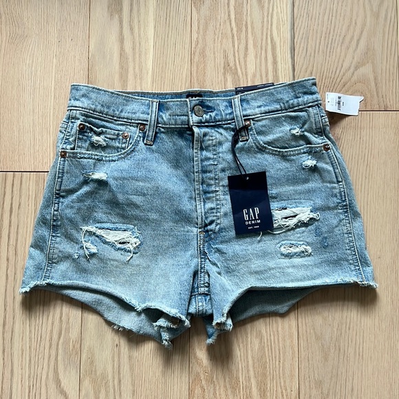 GAP Pants - GAP Distressed Denim Cheeky Jean Short